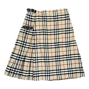 Burberry Classic Nova Check plaid kilt Sz Small